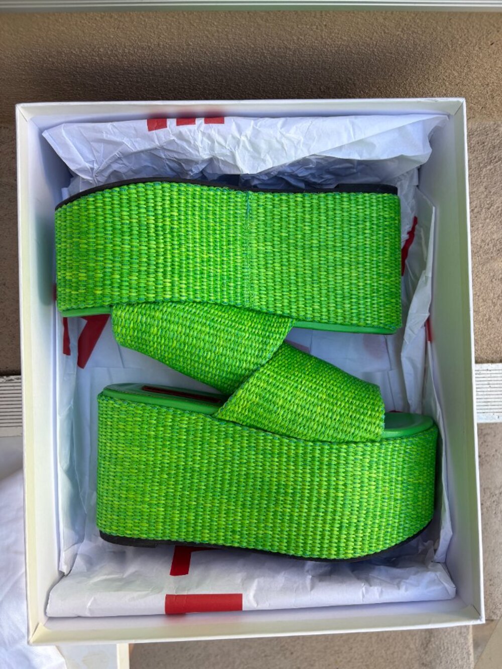 Simon Miller Green Woven Platform - Picture 8 of 10